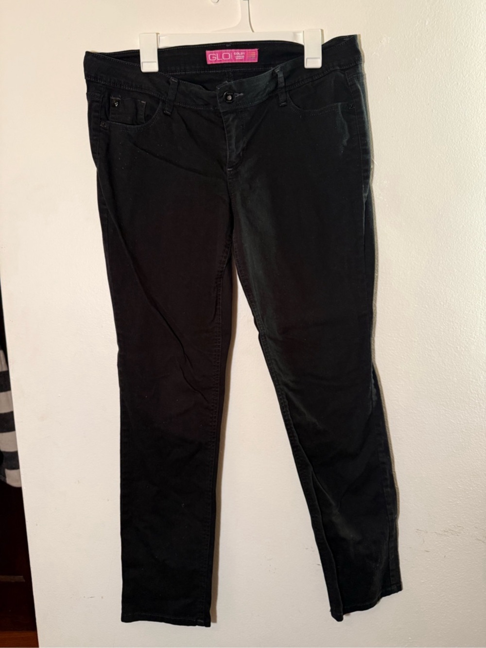 GLO Goldy Lowrise Skinny Jeans in Black Waist 15